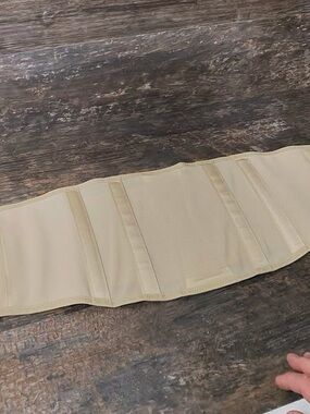 Copper Fit Women's Beige Waist Back Belly Support Belt - Neutral Comfort S/M